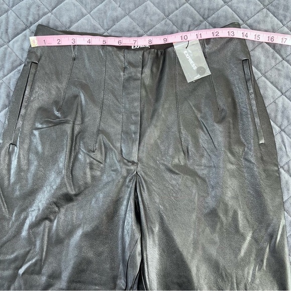 New with tags. Express Black Faux Leather Pants - Picture 3 of 9